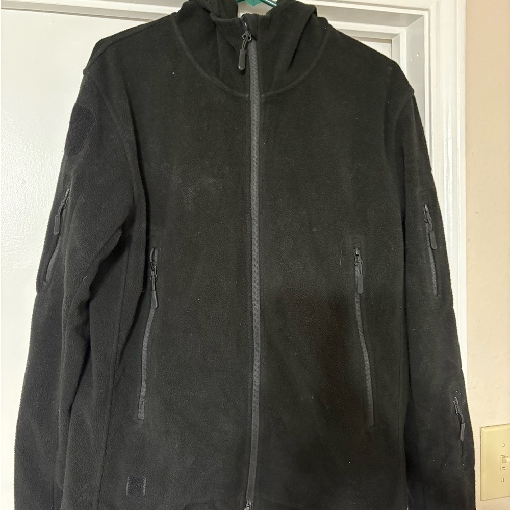 Men's Black Fleece Jacket